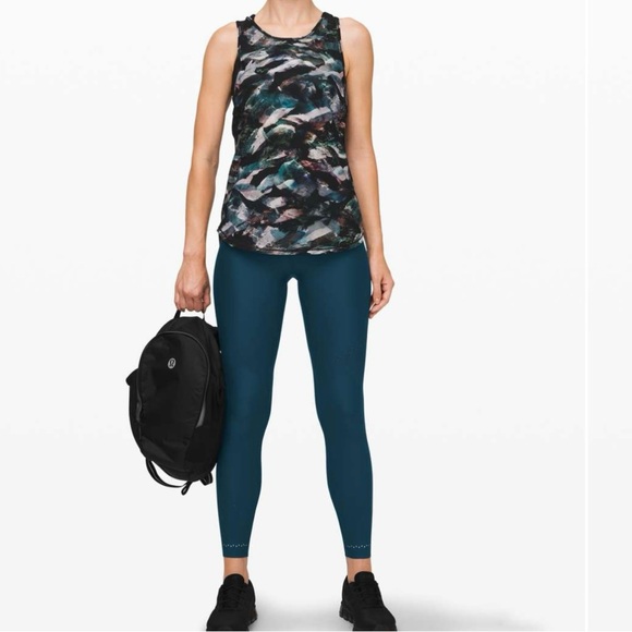 Lululemon Zoned In Tight 27" In Night Diver Size 4 - Picture 2 of 13